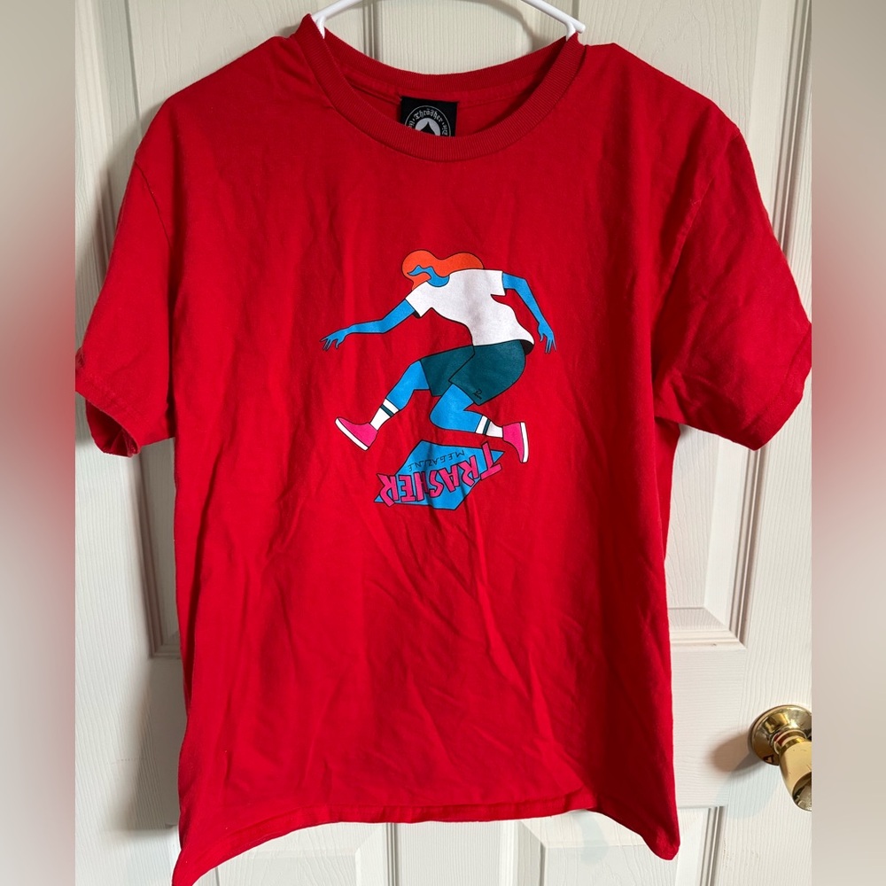 Red Trasher skateboard Graphic Short Sleeve Tee